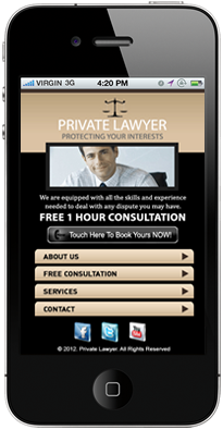 lawyer mobile site